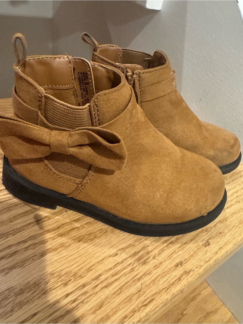 GAP Kids Bow Ankle Boots - Tan